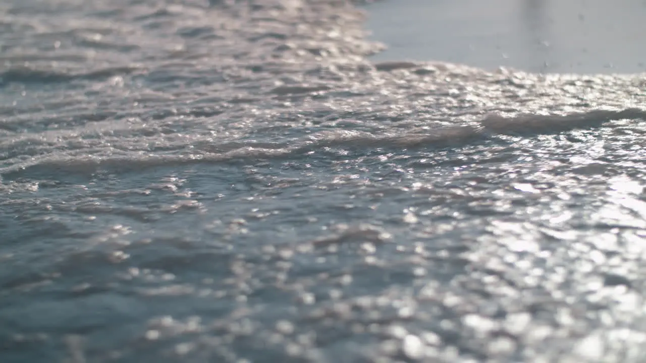 Sea waves washing the shore