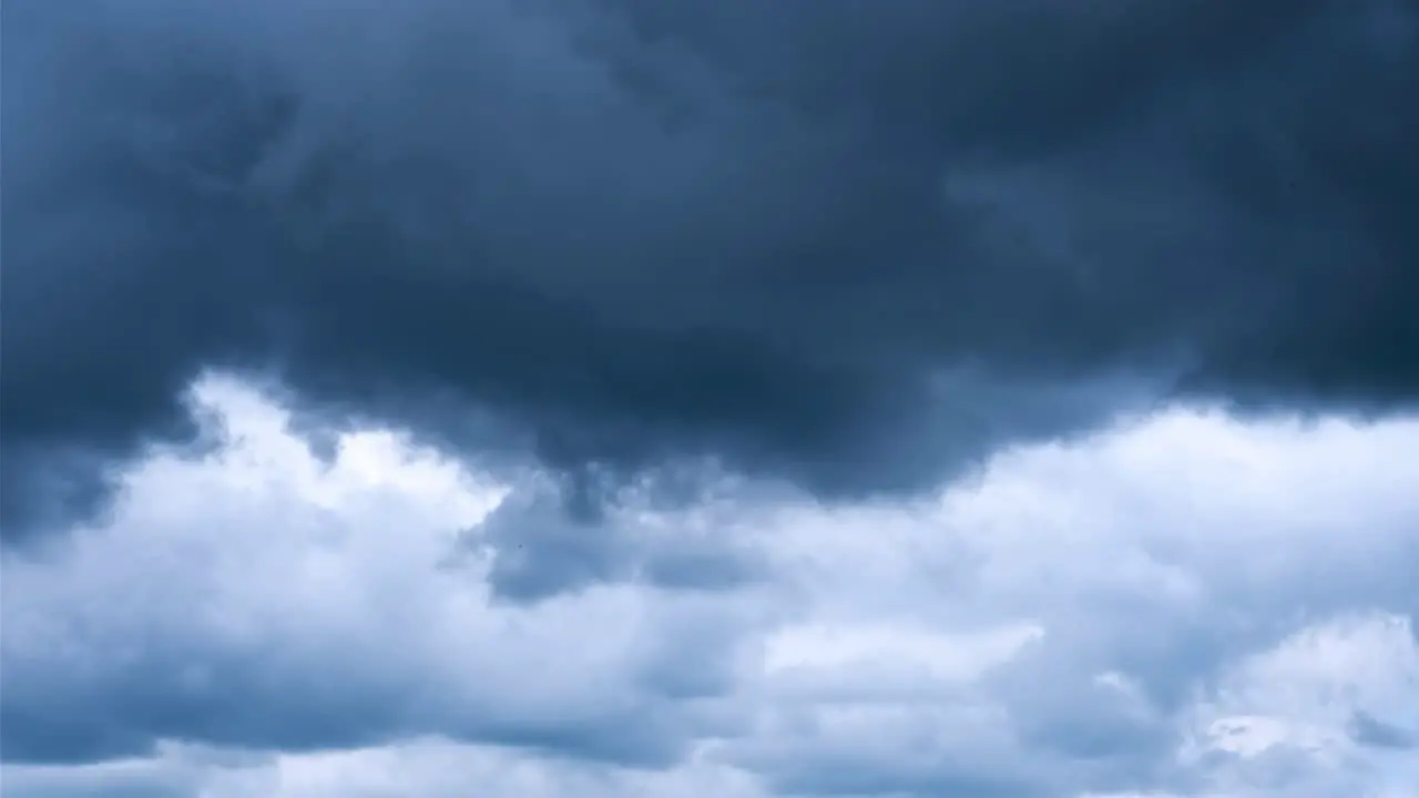 Dark cloudy sky in rainy season time lapse 4k