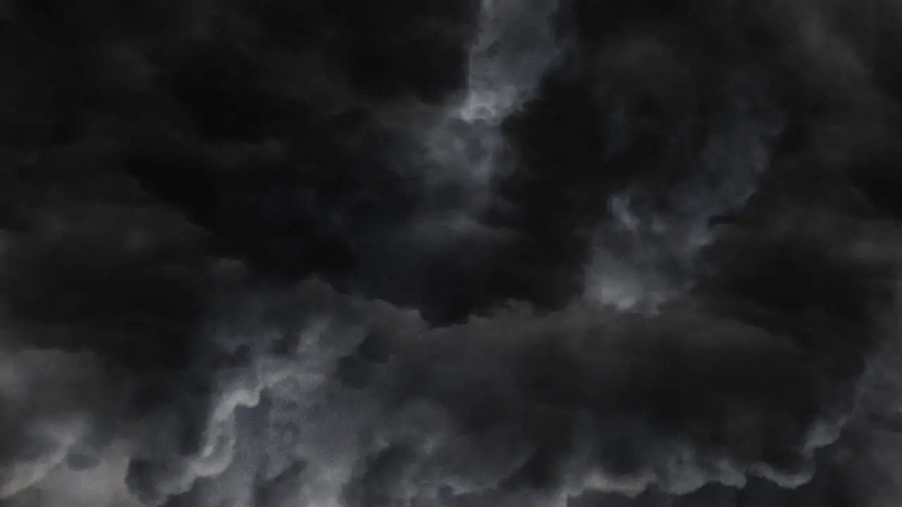 a thunderstorm in the sky with moving dark clouds