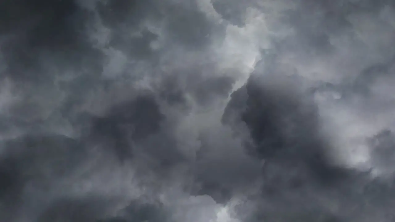 dark clouds and thunderstorm in the dark sky