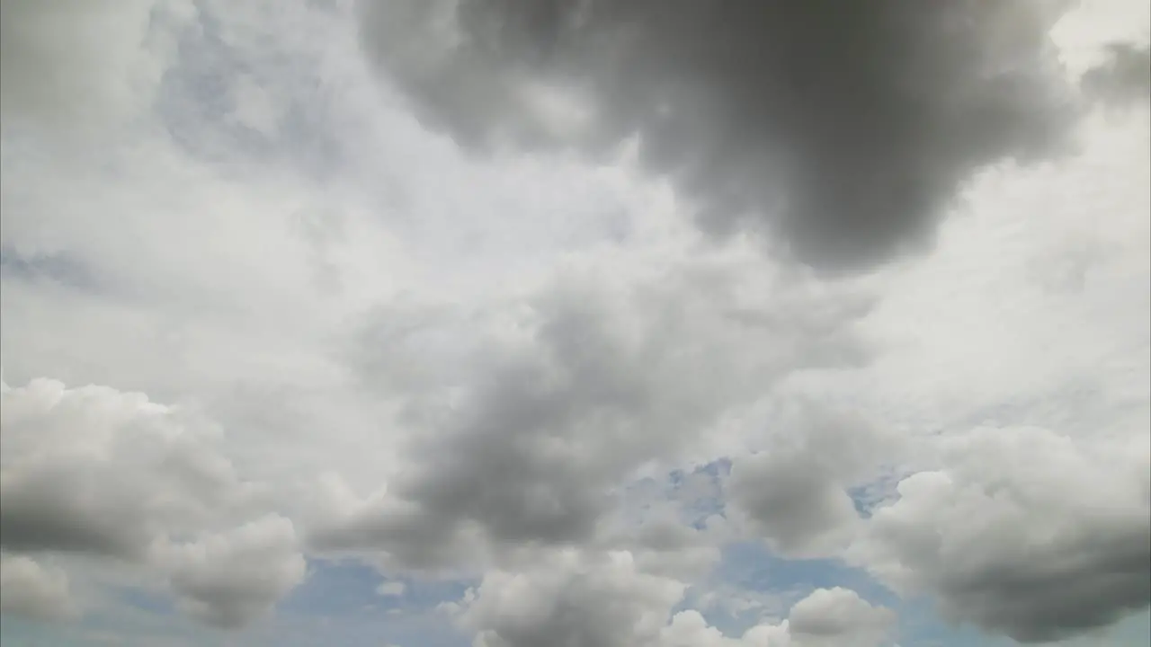 Beautiful white clouds and blue sky in time lapse