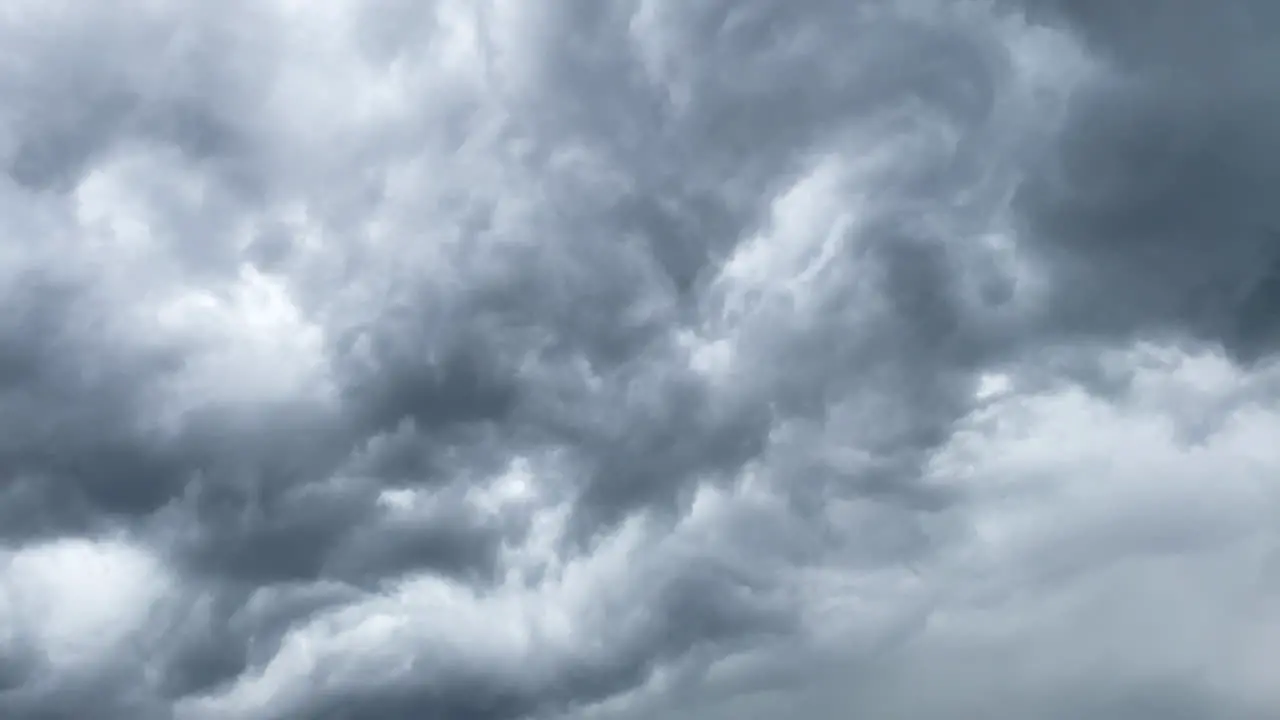 Dramatic grey thunderstorm clouds on the sky