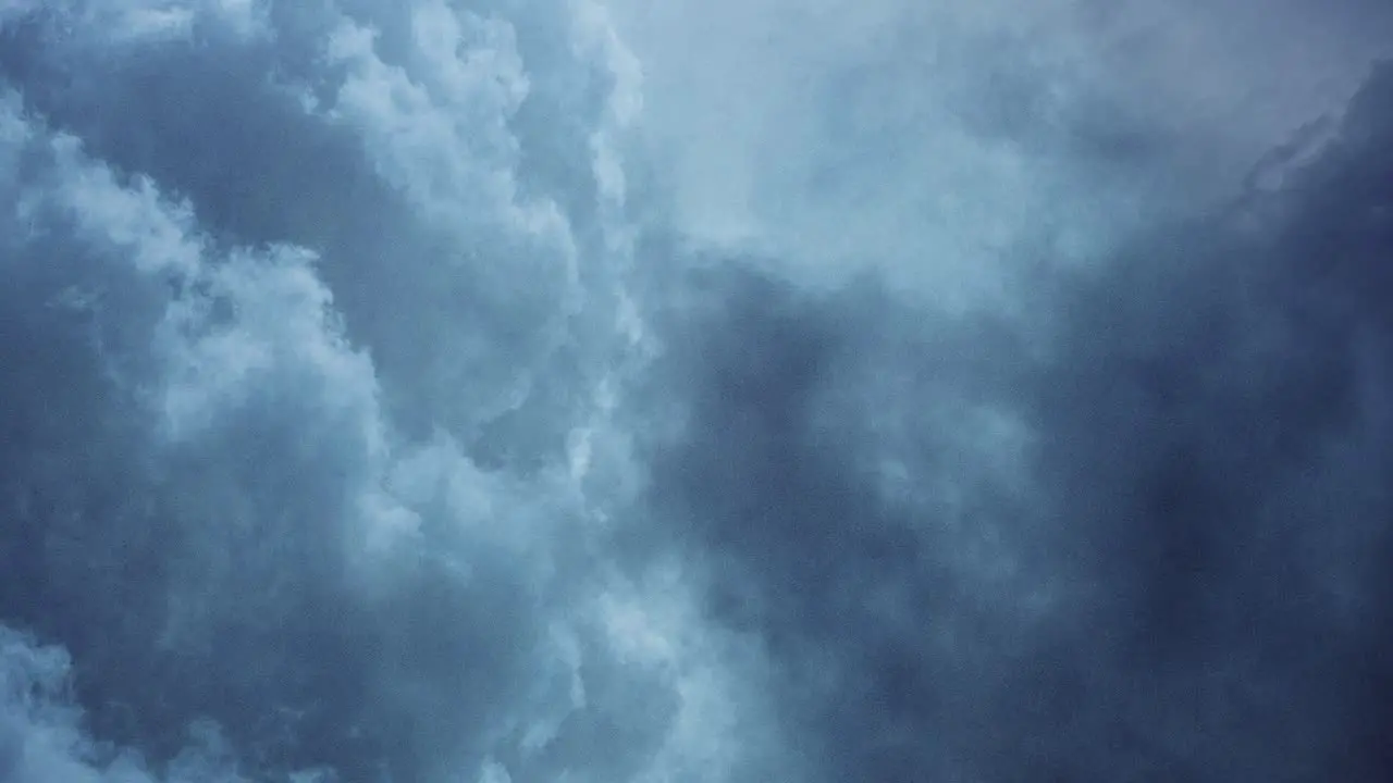 timelapse blue sky with thunderstorm