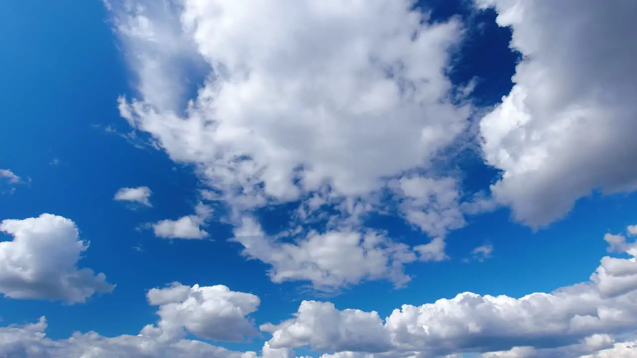 Time lapse of huge clouds rolling in the sky