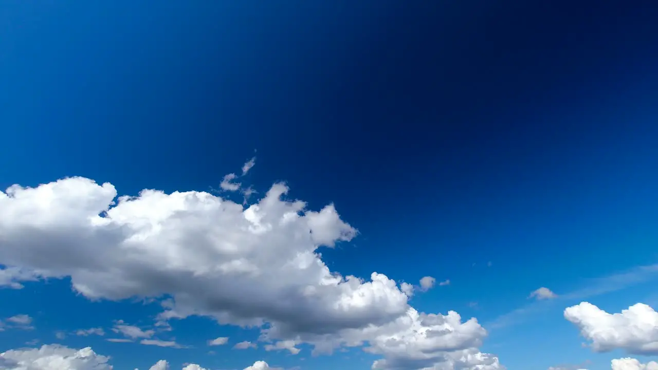 Time lapse of large cloud front rolling in the sky