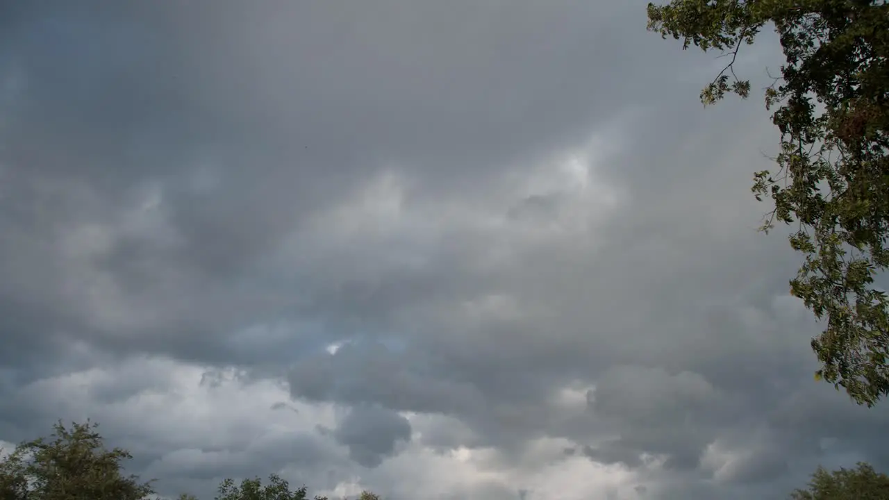 Time laps of nimbostratus moving in with a cold front