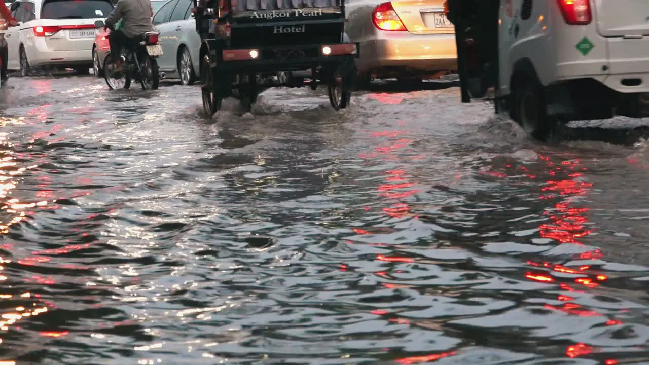 Flooding in Siem Reap City Center