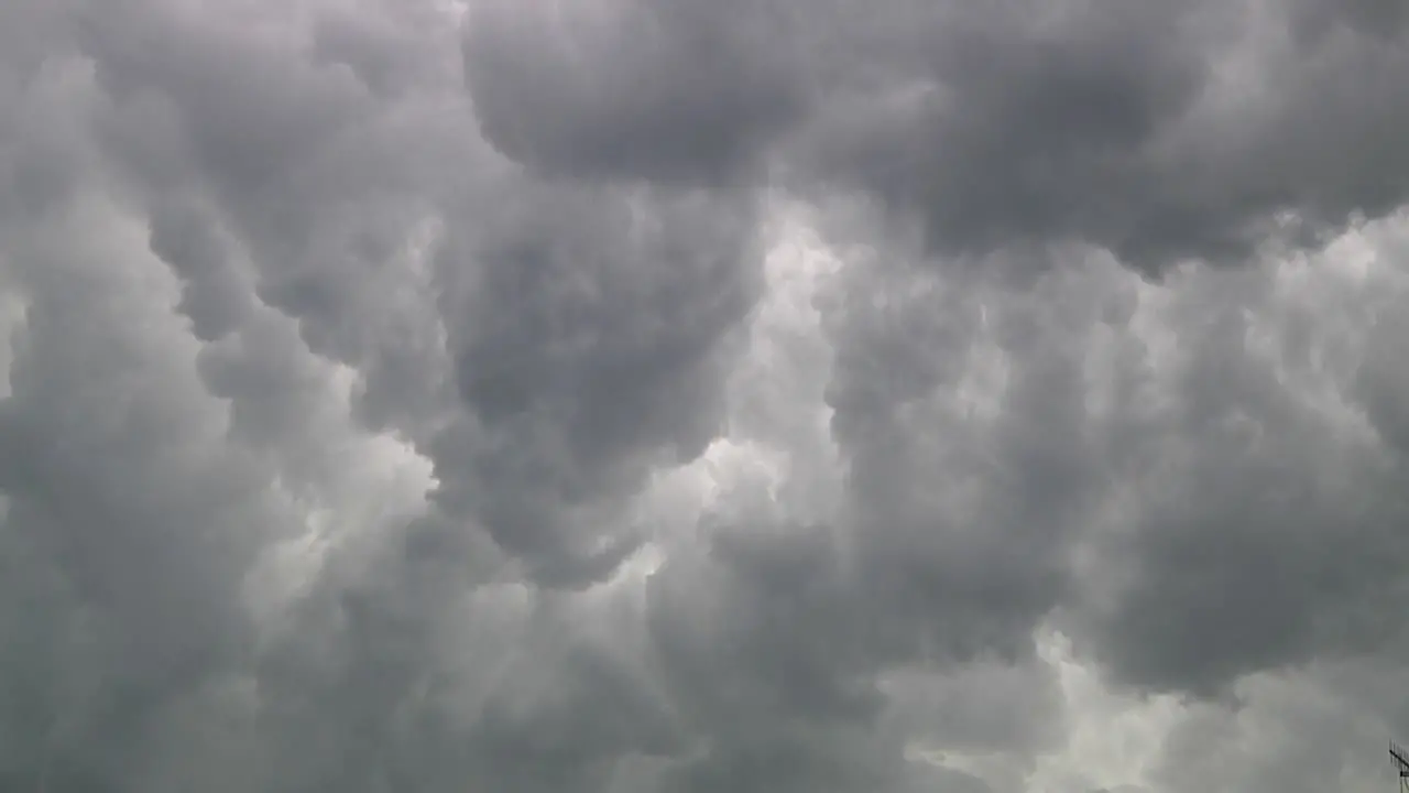 Stormy sky just before a thunderstorm