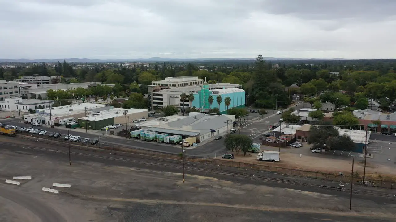 roseville california aerial view- city