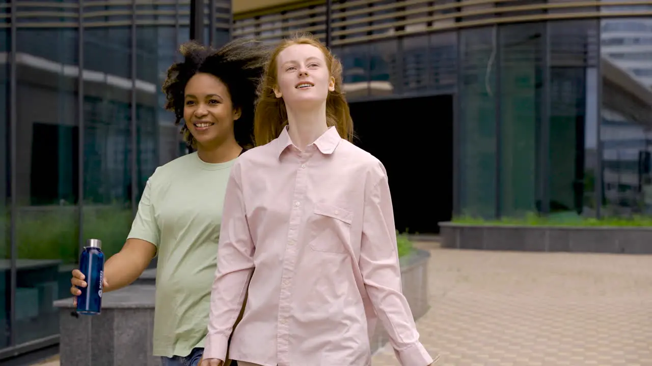 Two Friends Talking After A Protest 3