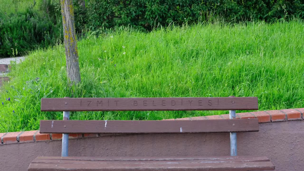 Young Man Mask Sitting Bench