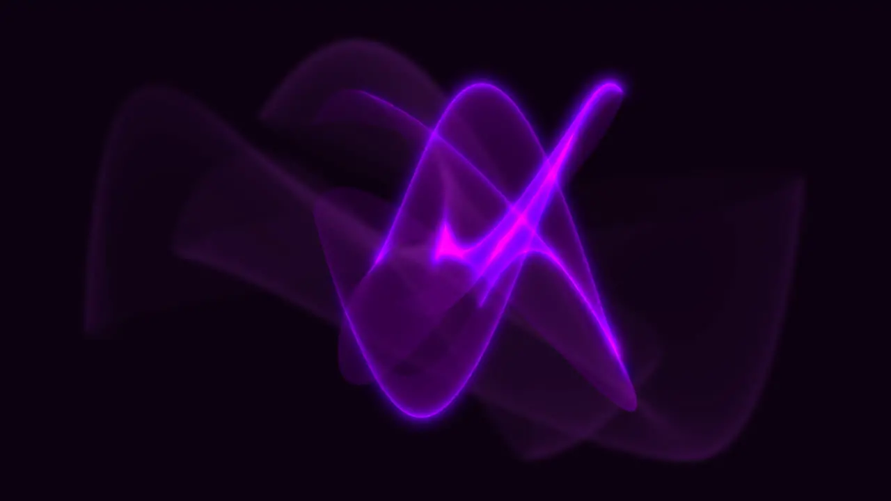 Neon purple waves in dark space