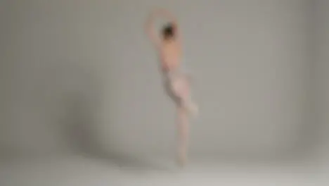 Defocused Shot of a Ballet Dancer Dancing