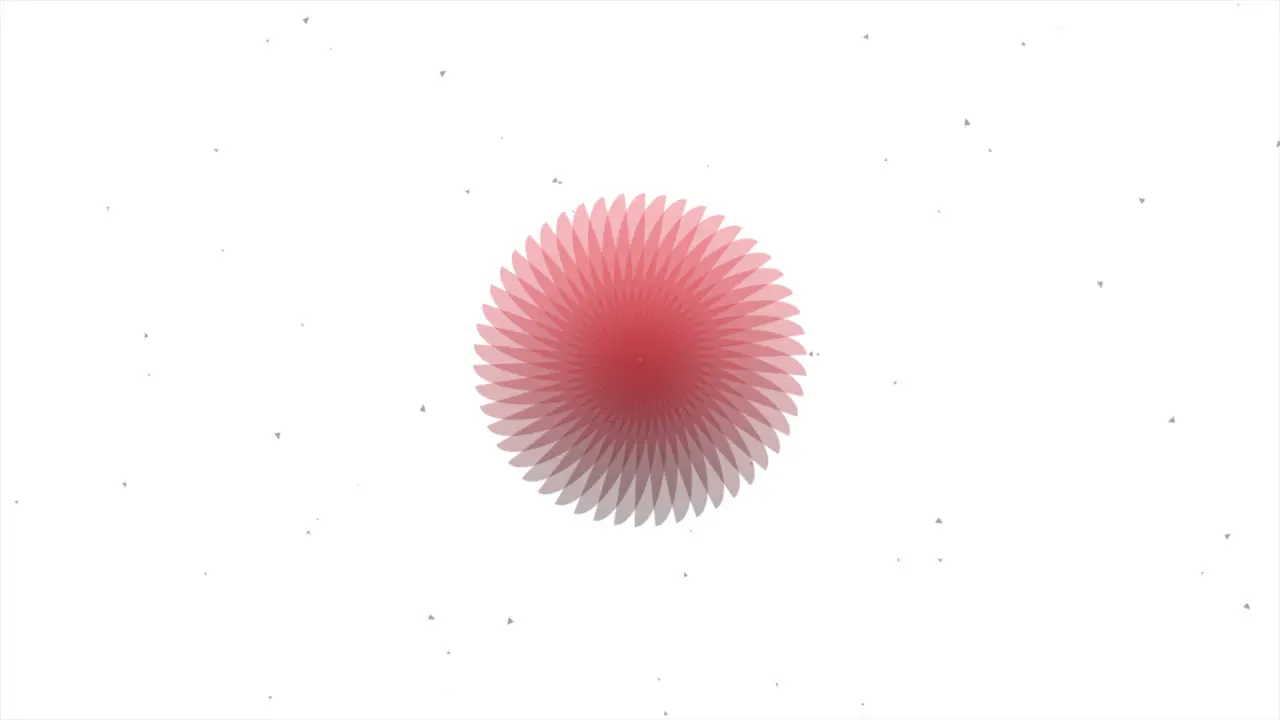 Neon red circle on white gradient