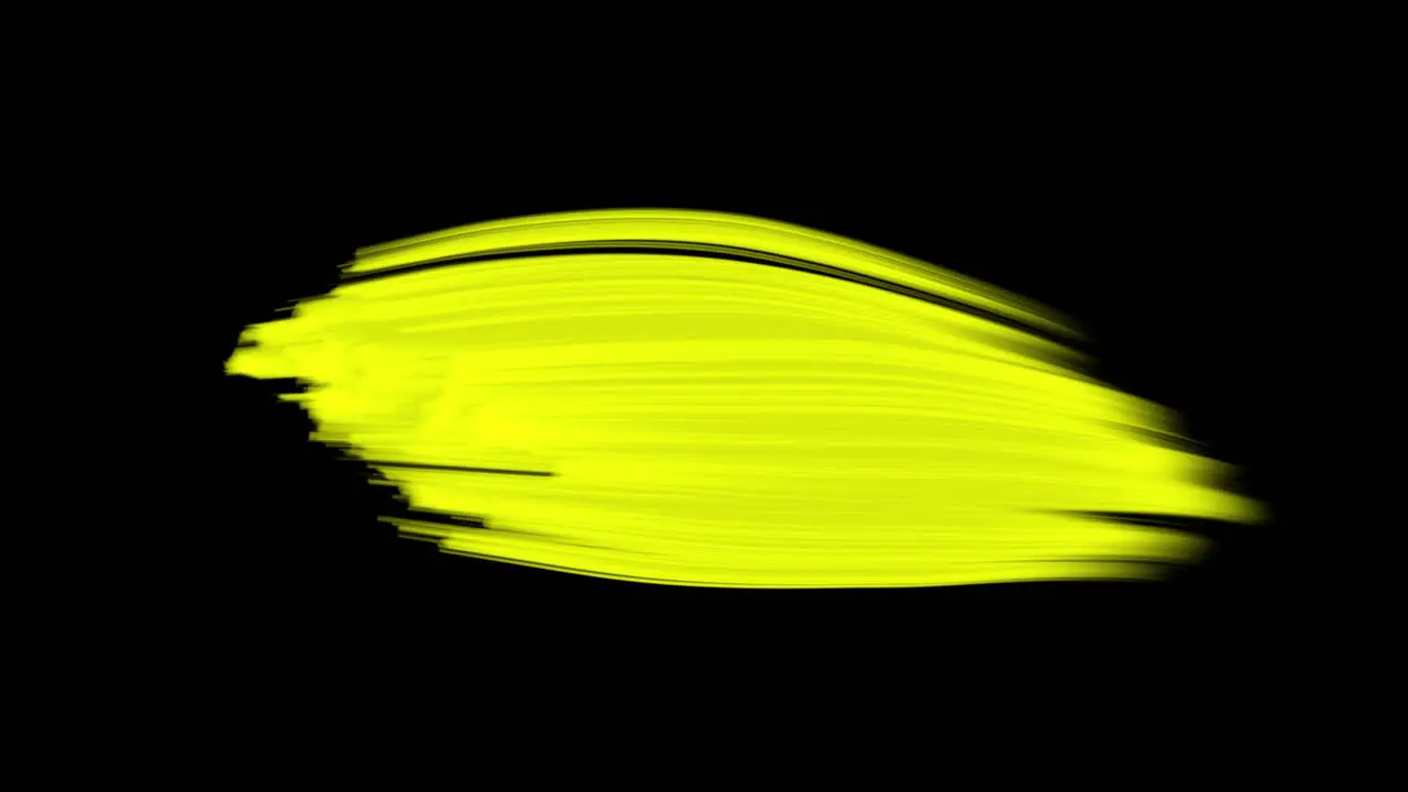 Splashing yellow striped paint brushes on black gradient 2