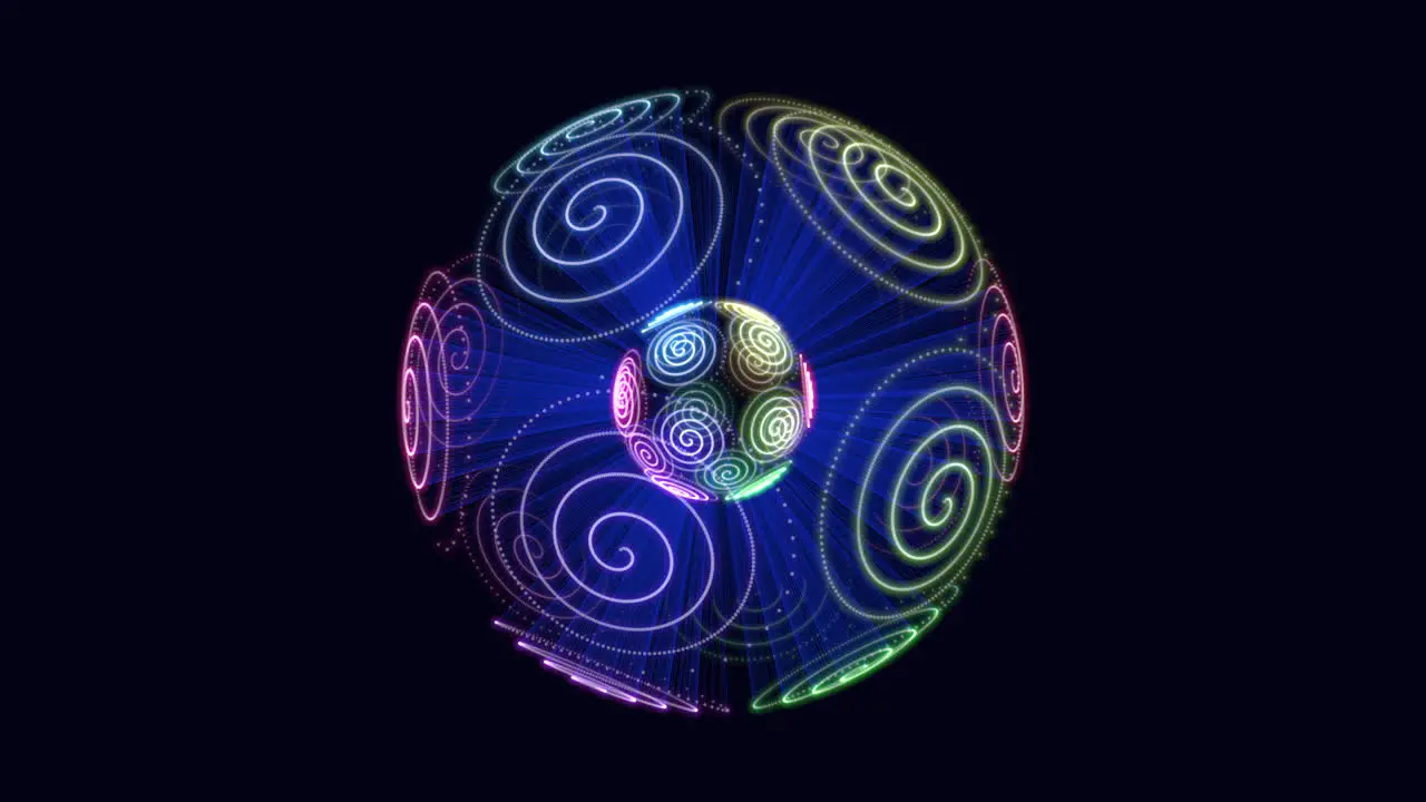 Swirling 3d vortex a colorful representation of dynamic motion