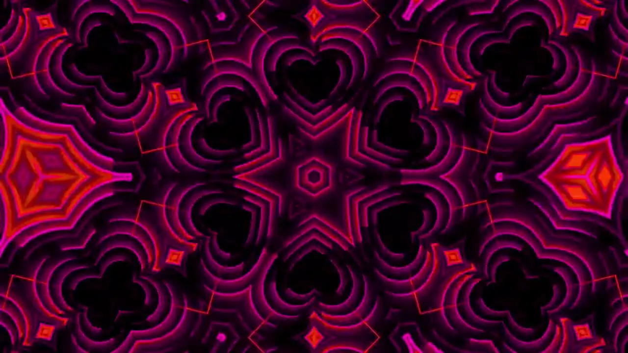 RED PINK HEART ILLUSION ANIMATED