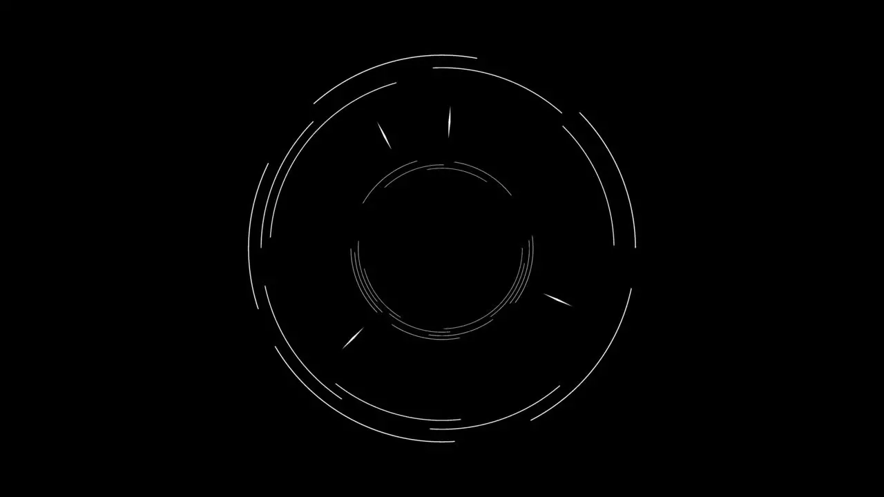 Animated dynamic circle powered by technology circle swirl wave motion artificial intelligence concept