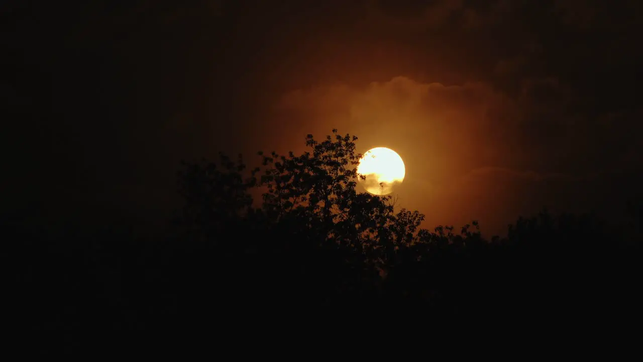 Sunrise burning off the early morning fog over Tennessee