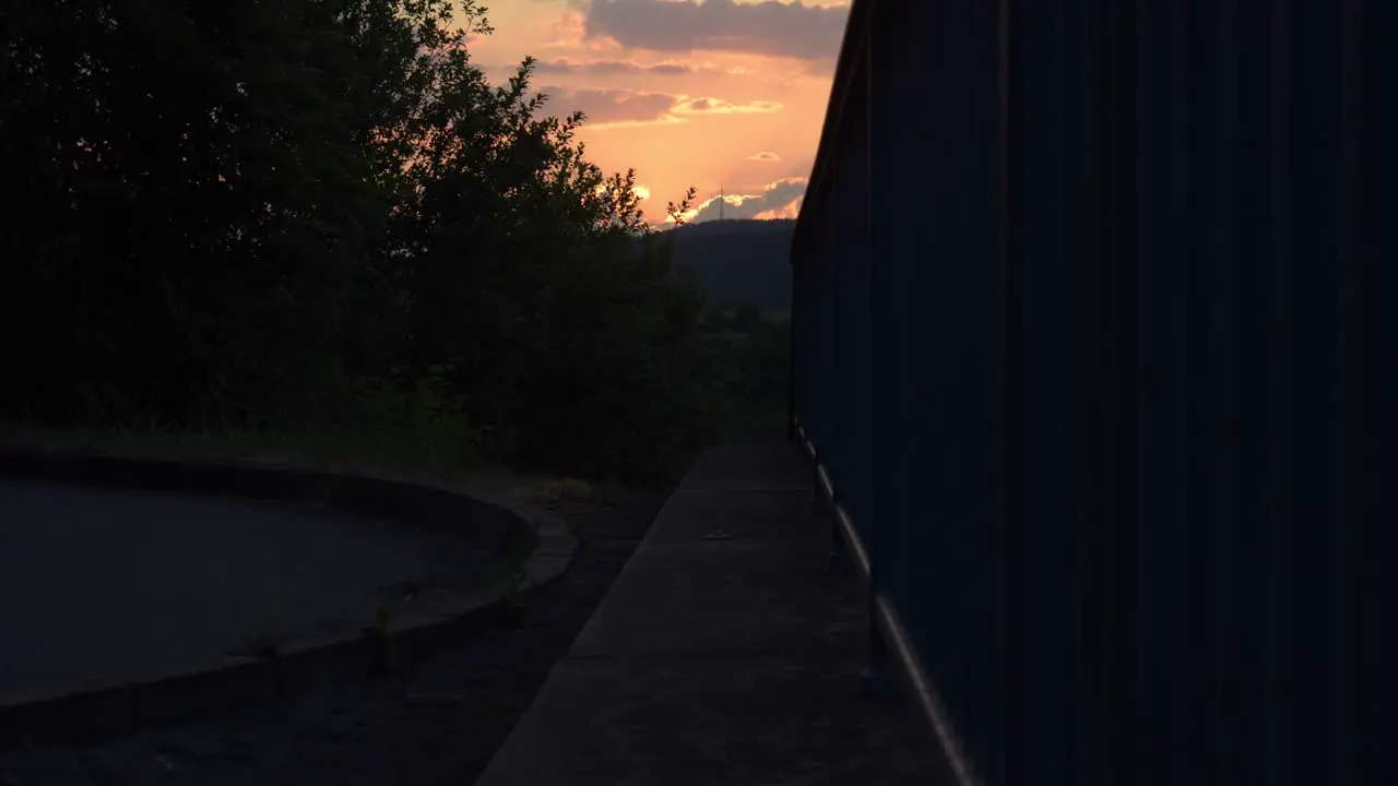 Timelaps of a beautiful sunset with a dramatic sky