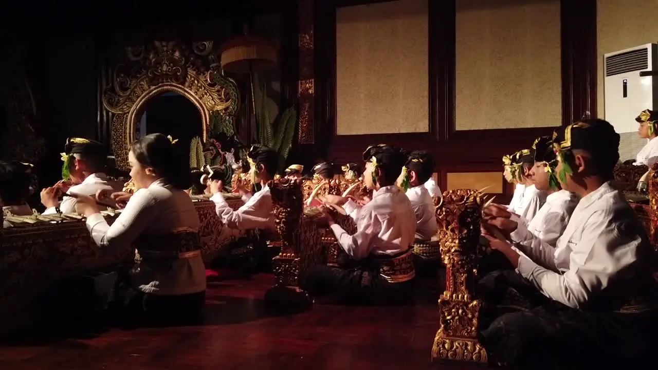 Gamelan Group Performs Traditional Music from Bali Indonesia Travel Destination Southeast Asia