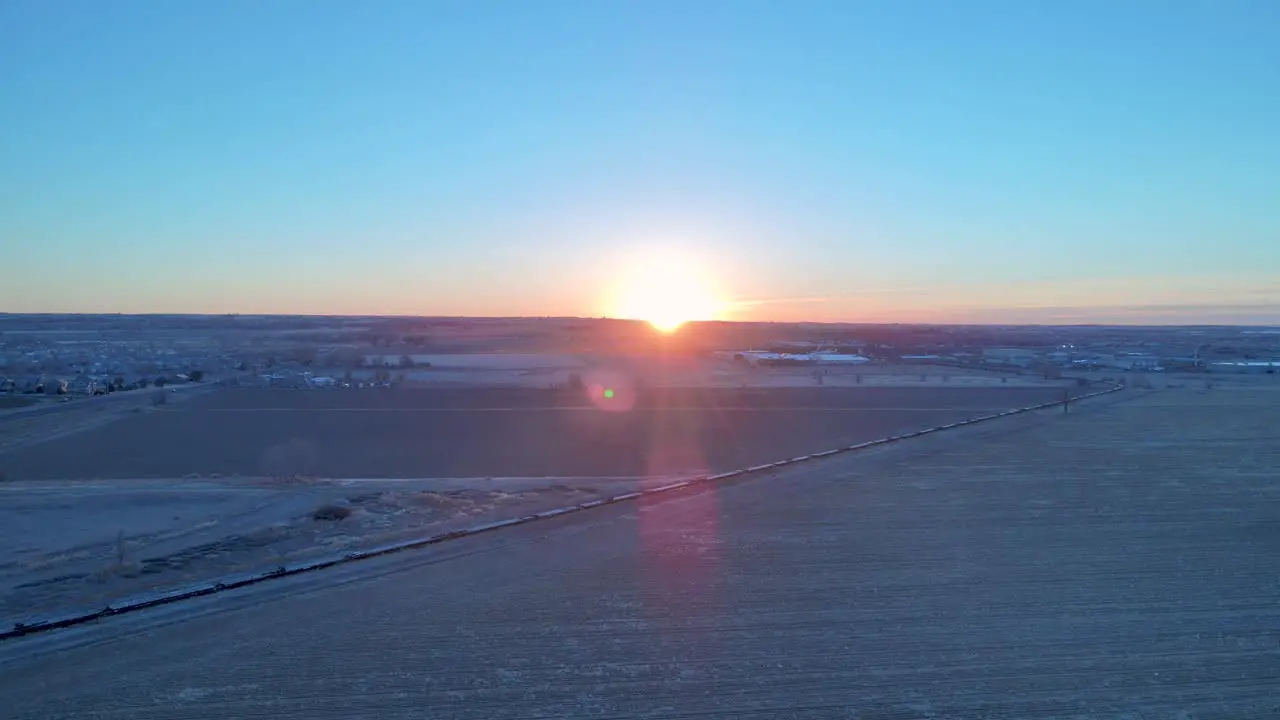 Sunrise in Fort Collins Colorado panning view