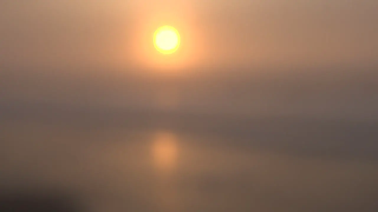 Sun In Soft Focus With Reflections