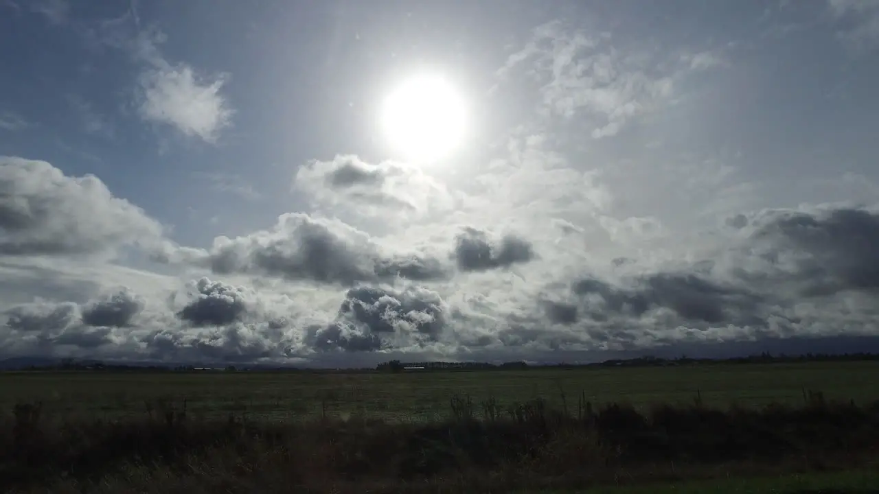 Oregon Sun From Moving Car