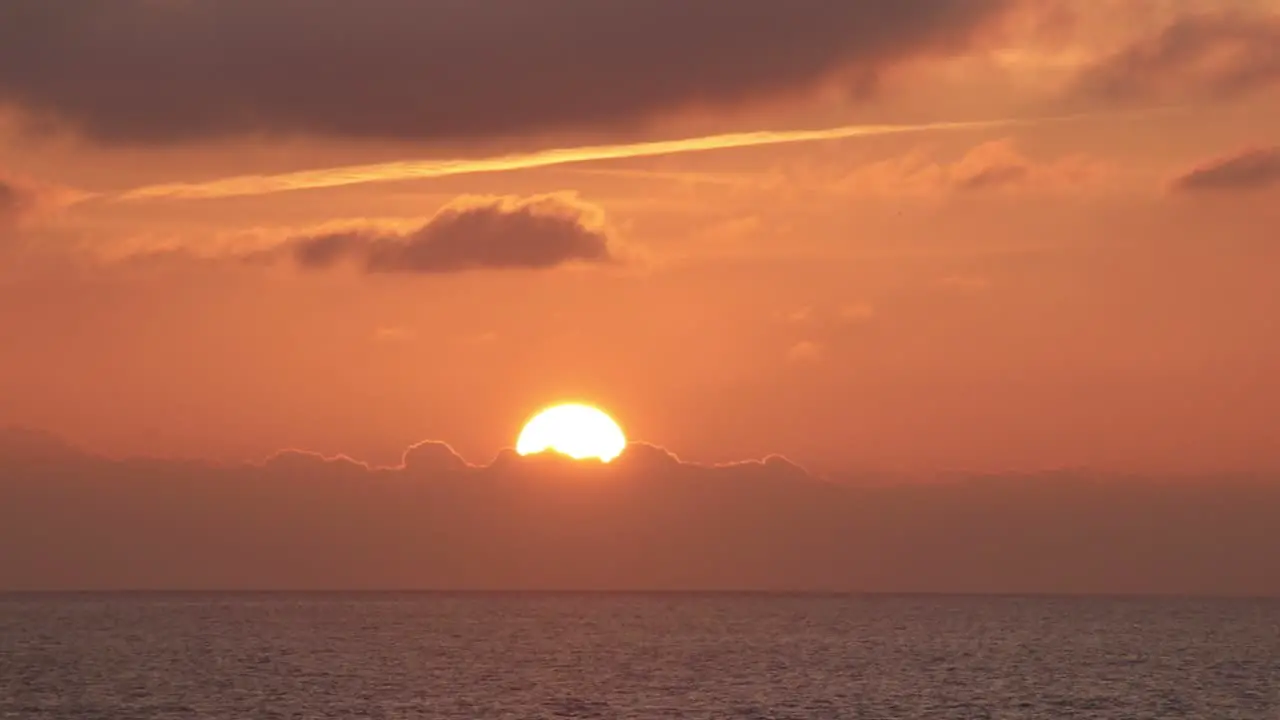 beautiful sunset at the atlantic ocean