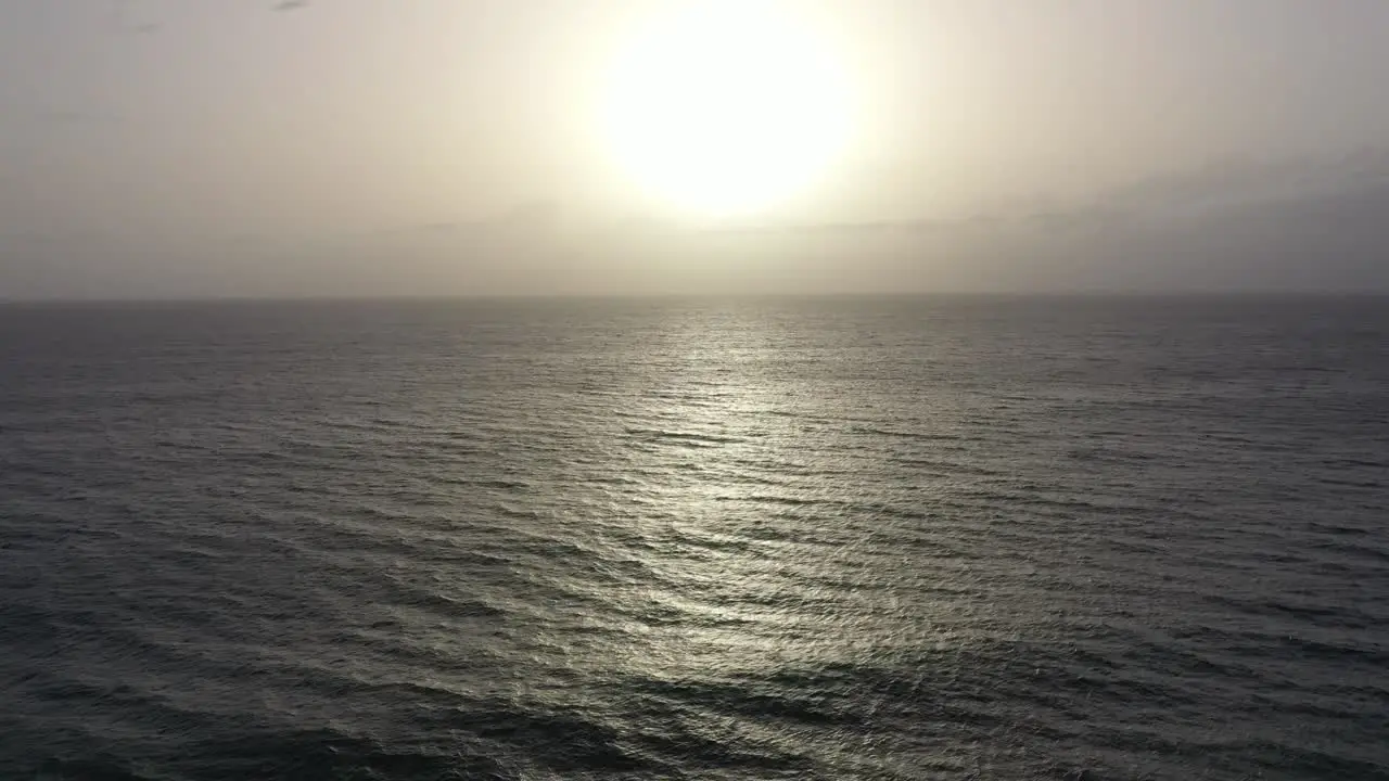 Early morning flying over the sea at Surfers Paradise