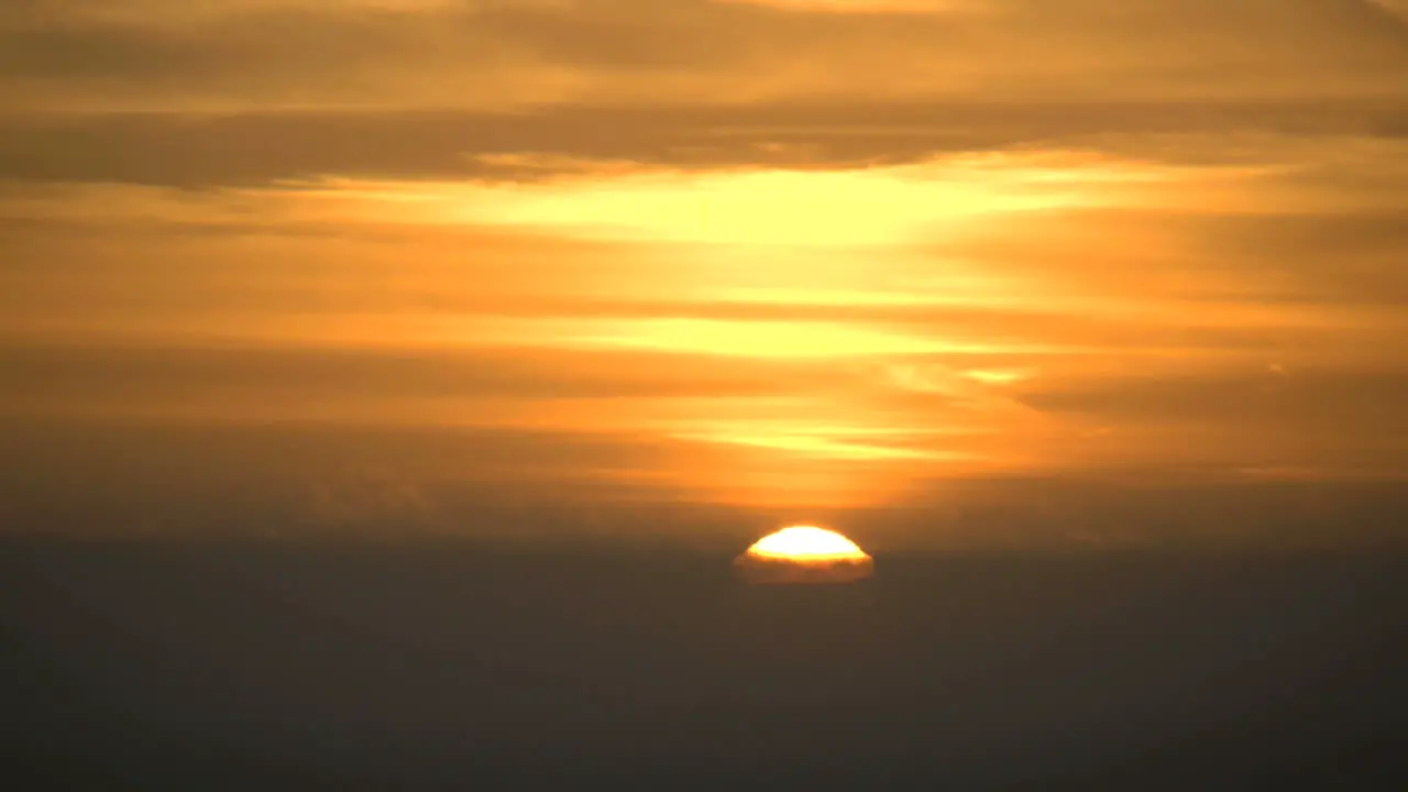 California Sunset On Coast Time Lapse