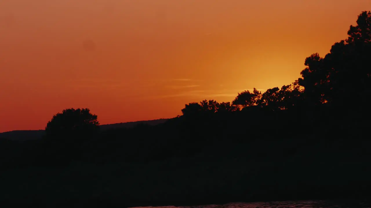 Sunset Timelapse On A Croatian Island Krk Beautiful Summer Day