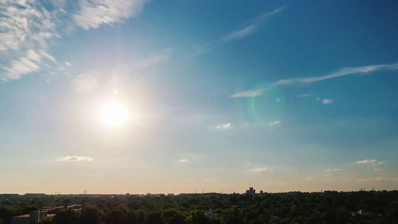 Sunset Over The City