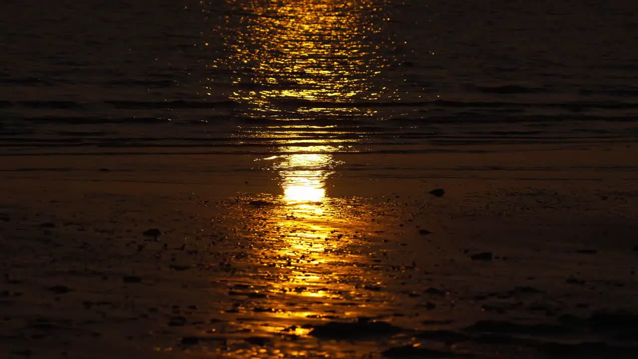 Sunset reflecting in ocean