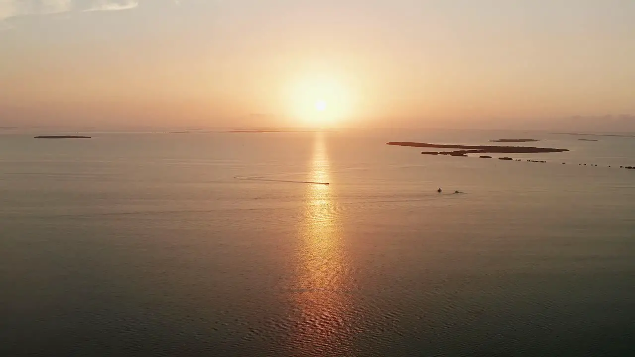 Spectacular sunset off the coast of Florida