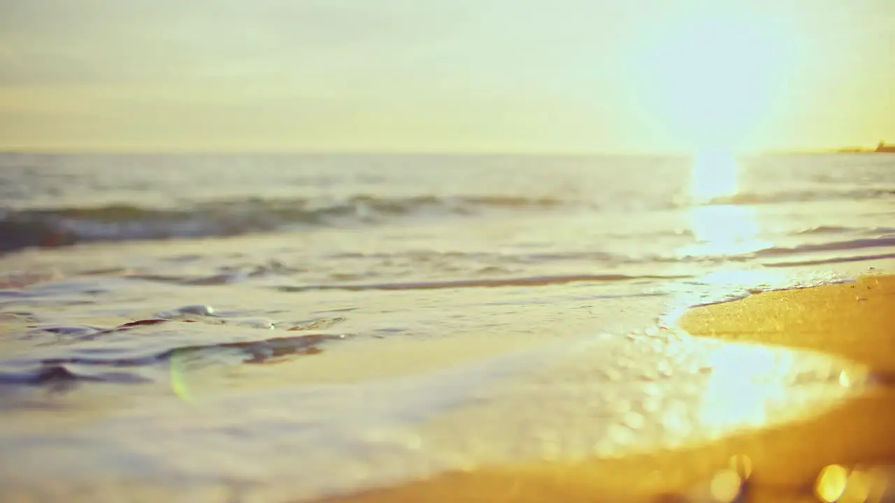 Calm waves at the beach