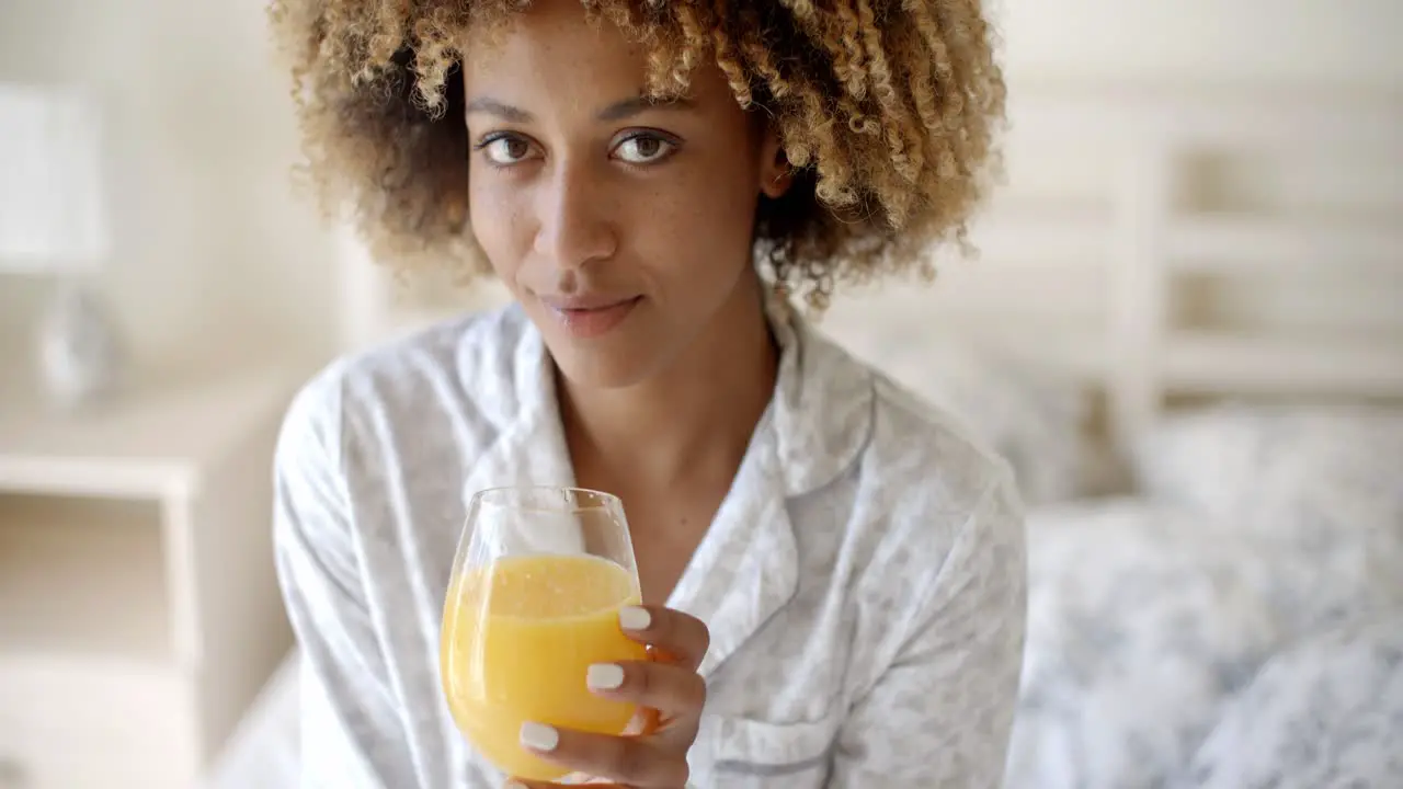 Girl Drinking Juice