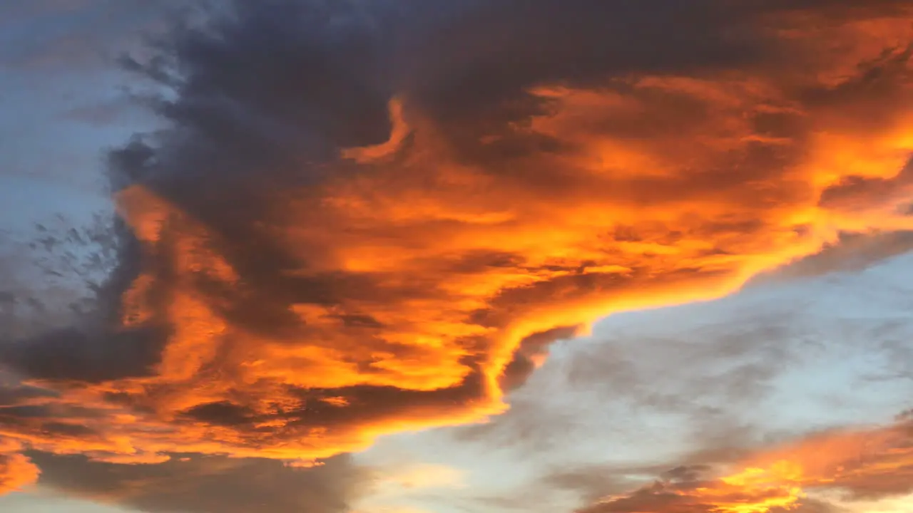 New Zealand Moeraki Orange Cloud Detail