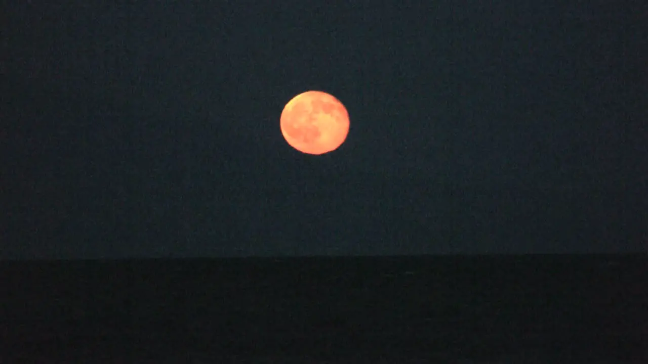 Full moon over the Gulf of Corinth