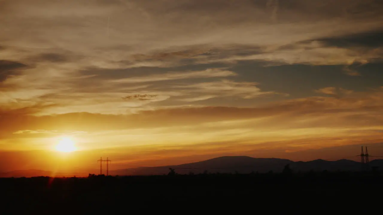 The Disc Of The Setting Sun Over The Field In The Countryside 3