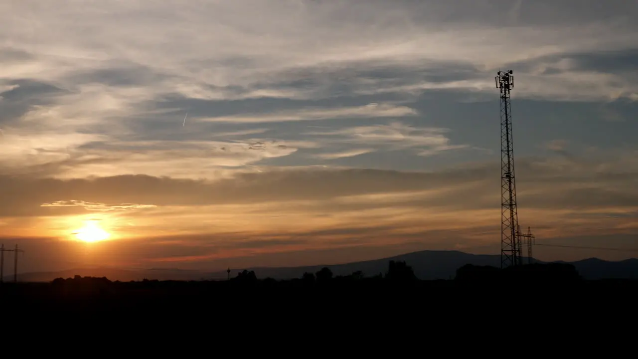 The Disc Of The Setting Sun Over The Field In The Countryside 2