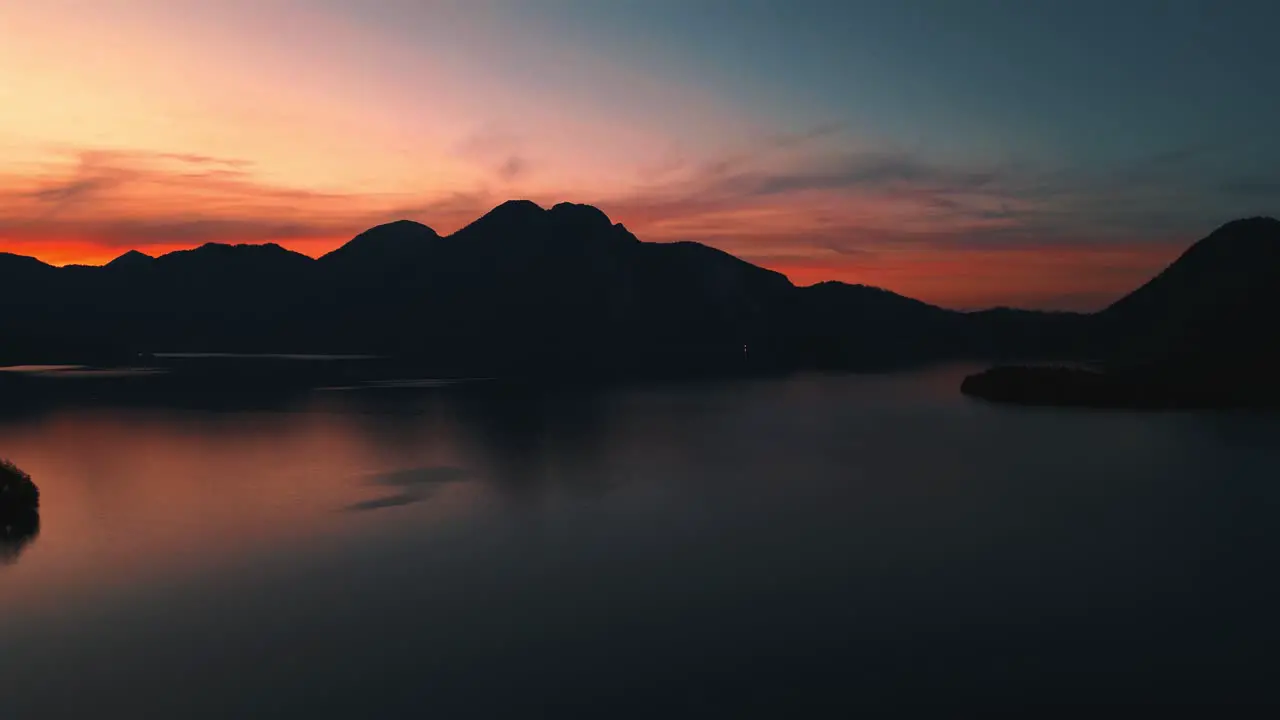 Mountain lake Walchensee in Bavaria South Germany close to Austria