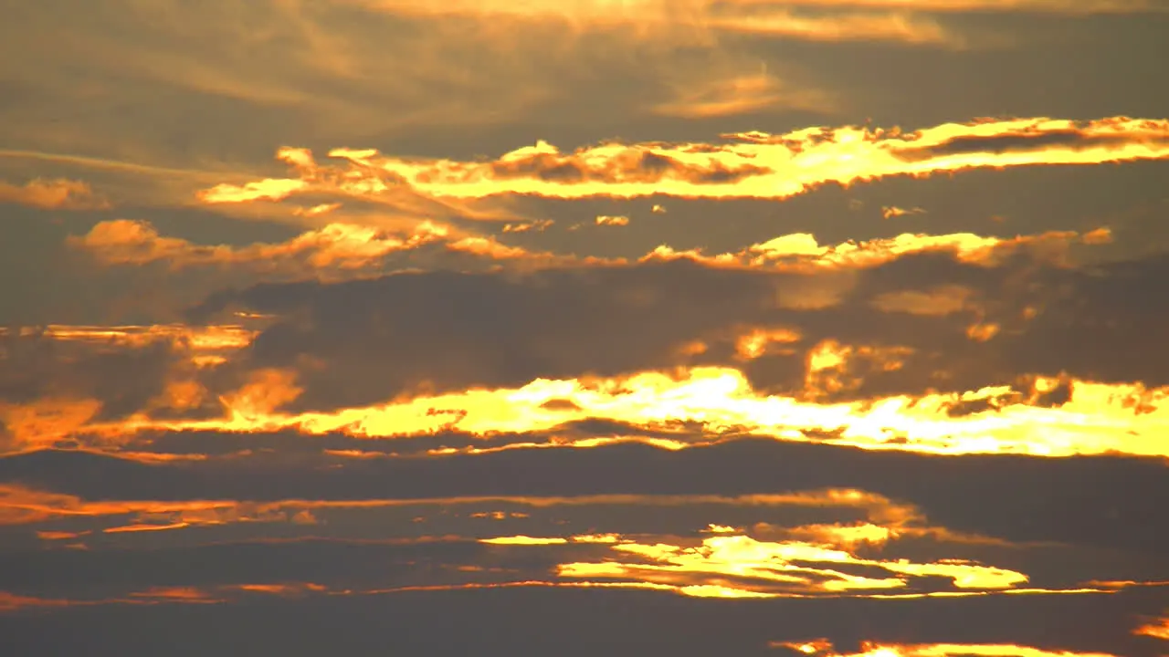 Florida Colorful Sunset With Clouds