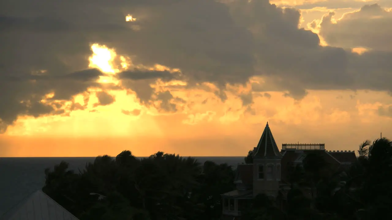 Florida Key West Sunset Slight Time Lapse