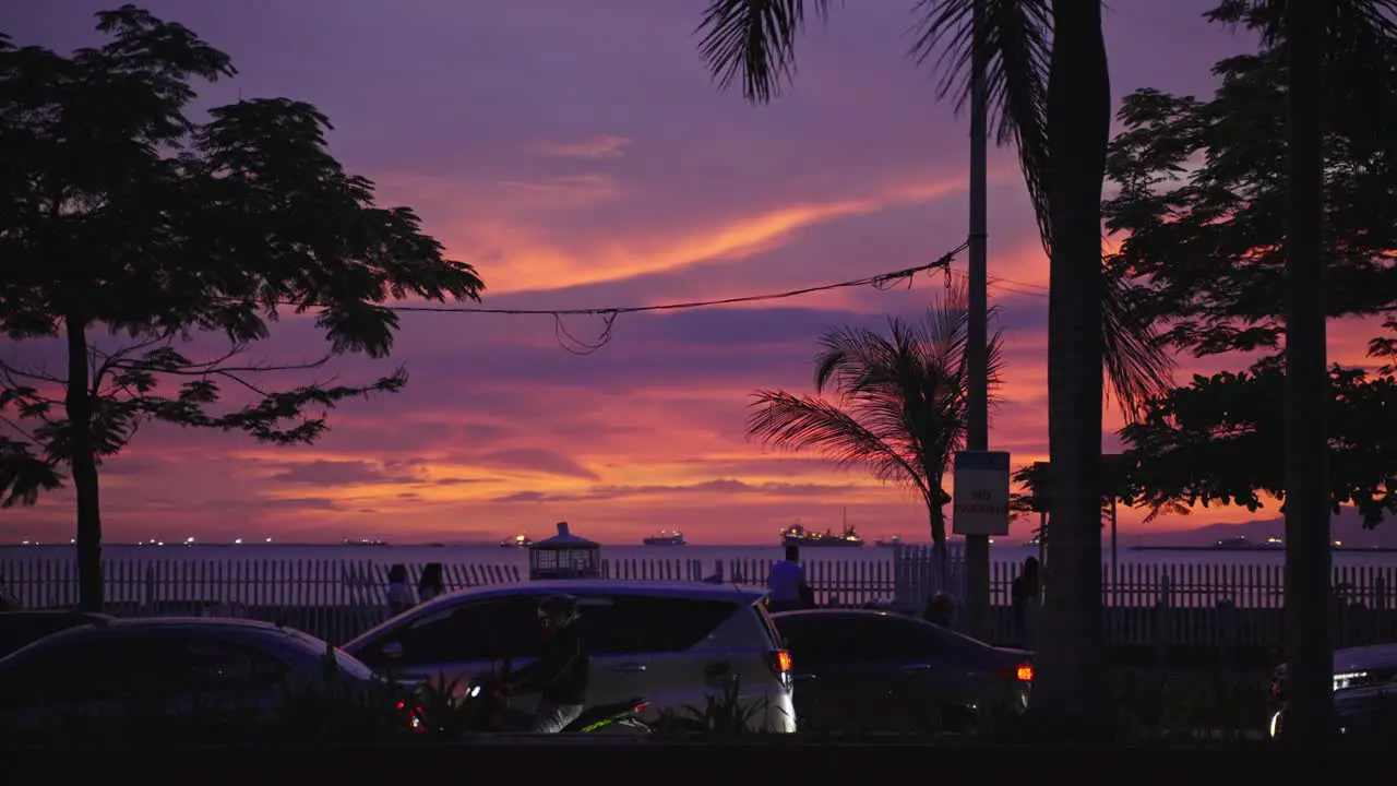 Sunset in Manila Bay golden hour Pasay Metro Manila