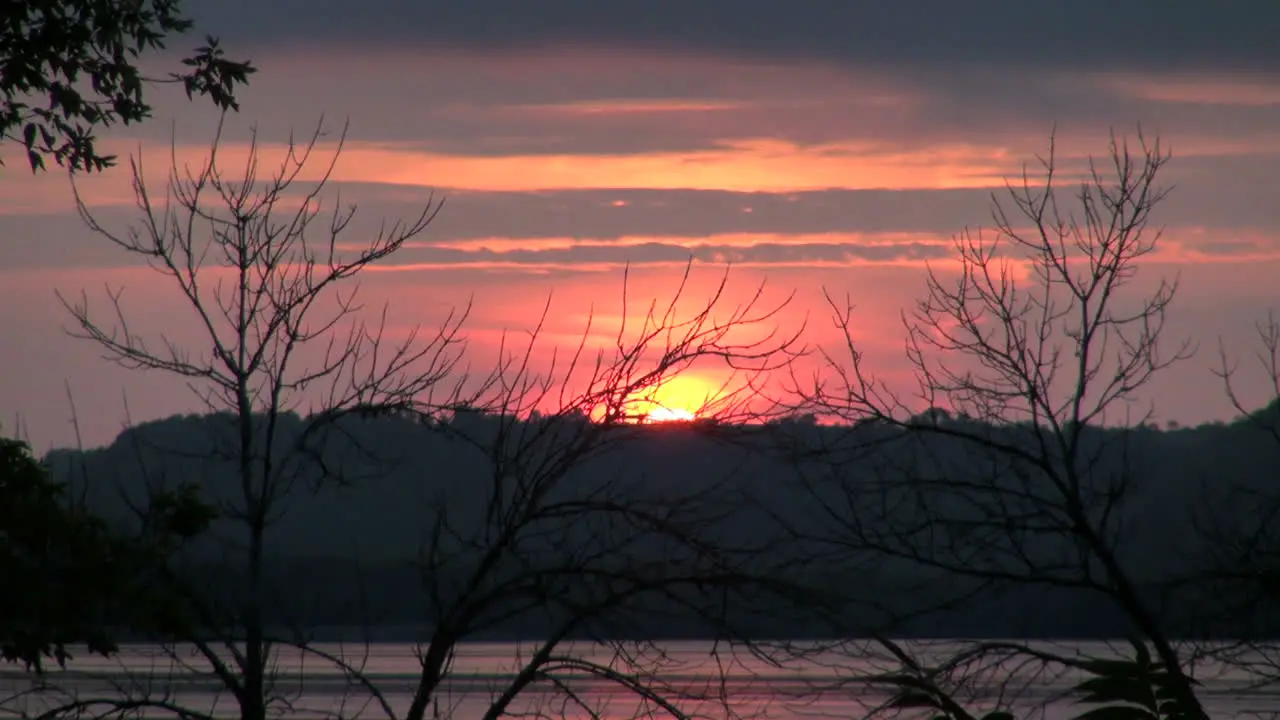 Wisconsin sunset on Mississippi River