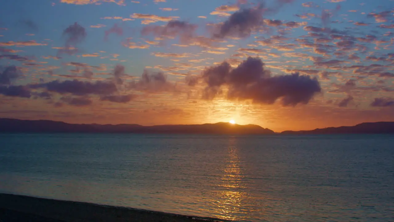 Sunset timelapse on a tropical island