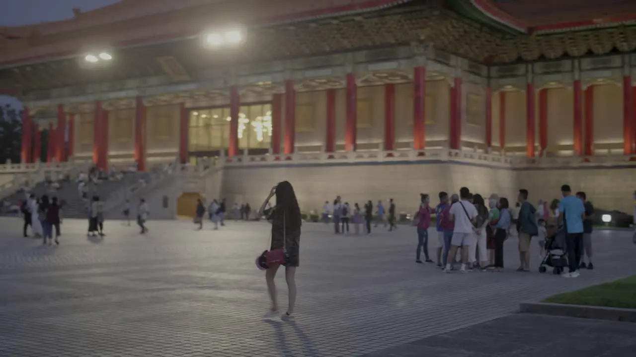 Women Entering Liberty Square Taipei 