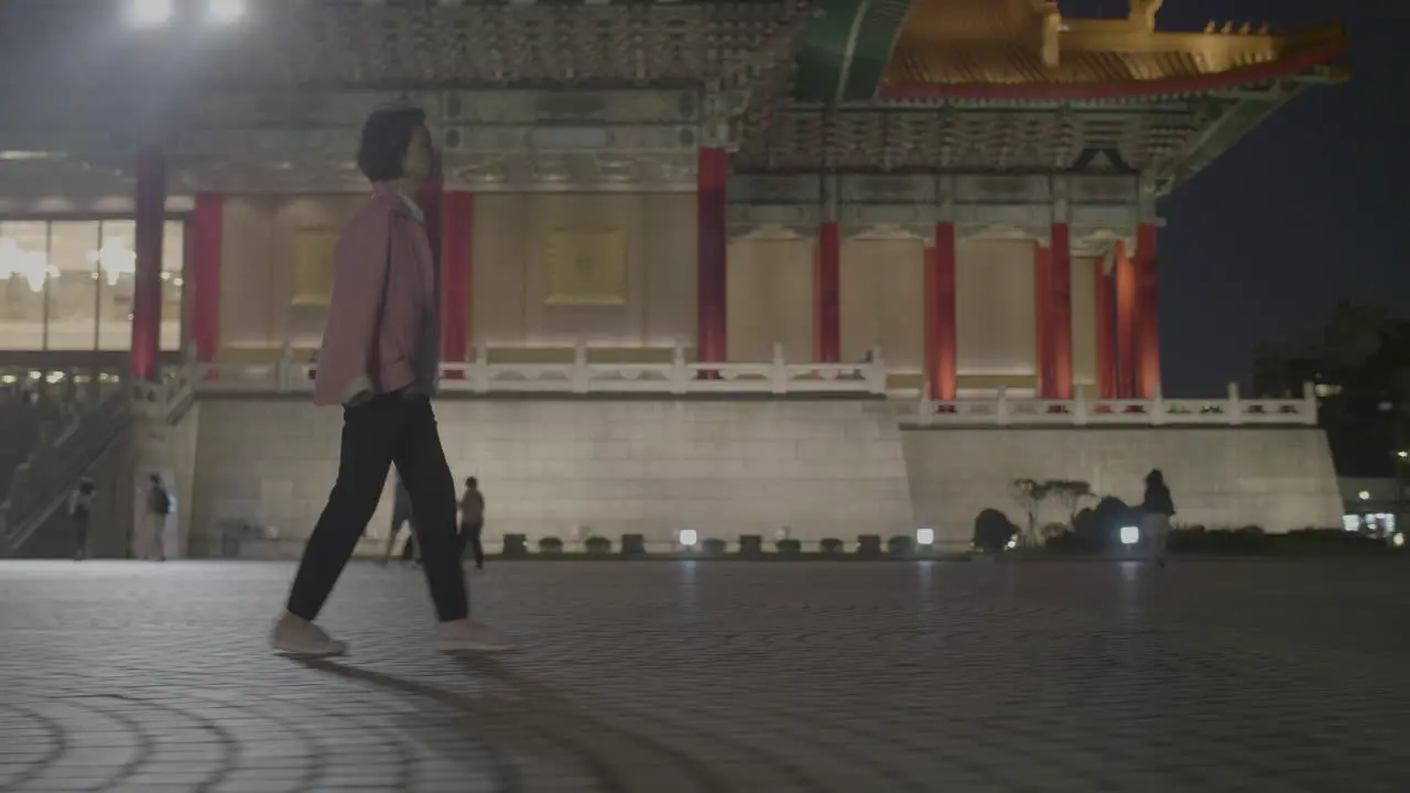 Women Walking In Liberty Square Taipei 