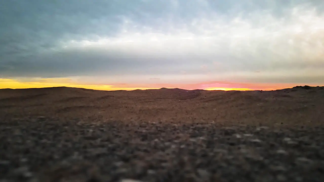 Sand Hills at sunset on the western coast of Lake Michigan